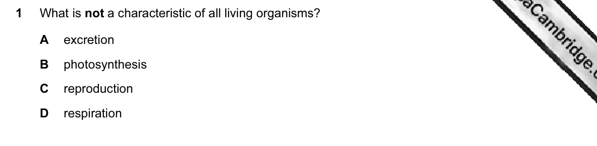 Question 1, March 2015, 0610 Paper 12