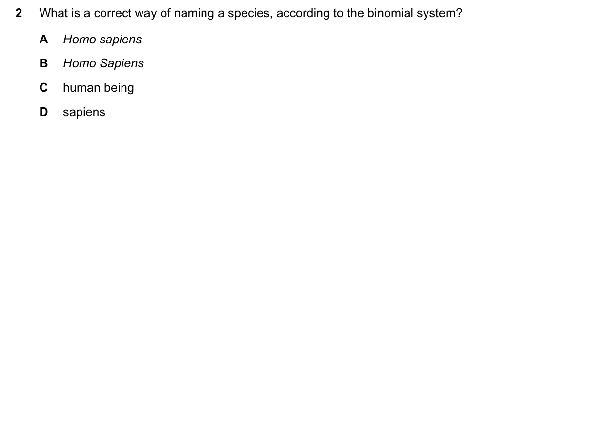 Question 2, June 2015, 0610 Paper 11
