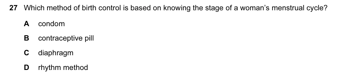 Question 27, June 2015, 0610 Paper 11