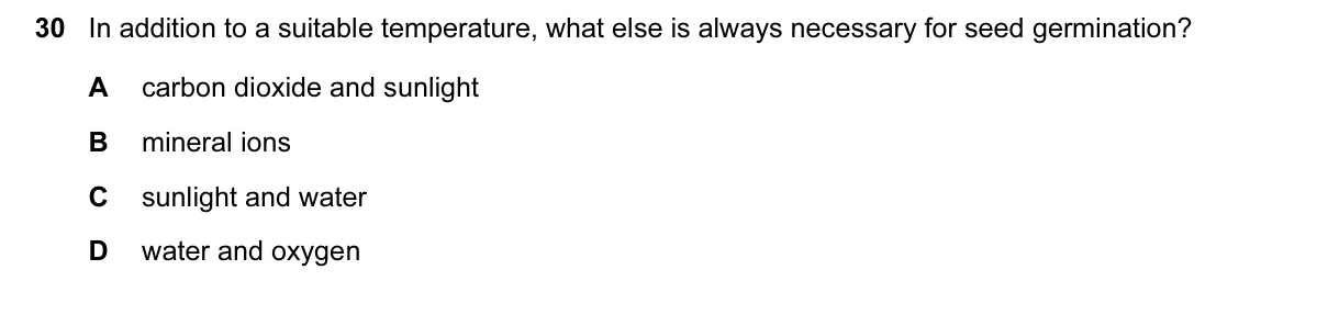 Question 30, June 2015, 0610 Paper 11