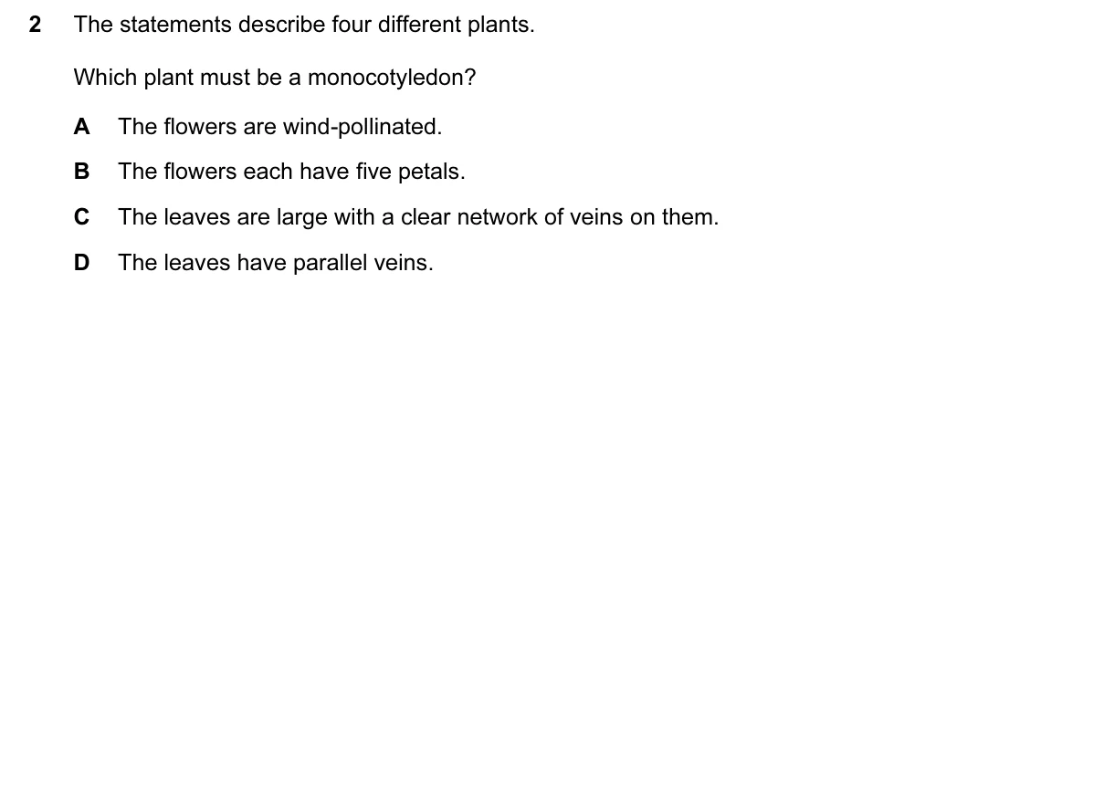 Question 2, June 2015, 0610 Paper 12
