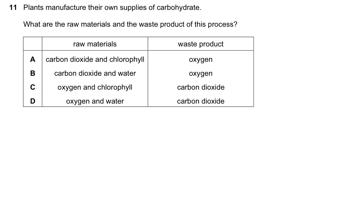 Question 11, March 2016, 0610 Paper 12