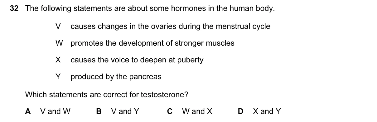 Question 32, March 2016, 0610 Paper 12
