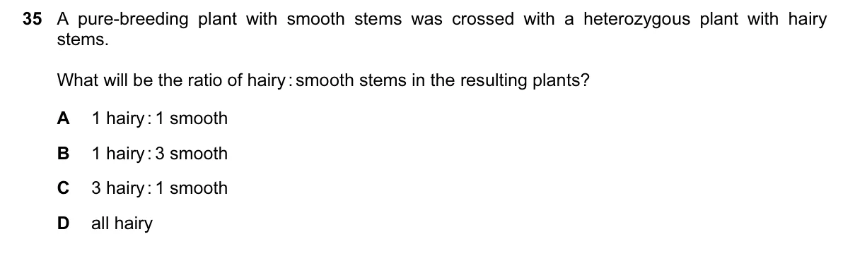 Question 35, March 2016, 0610 Paper 12