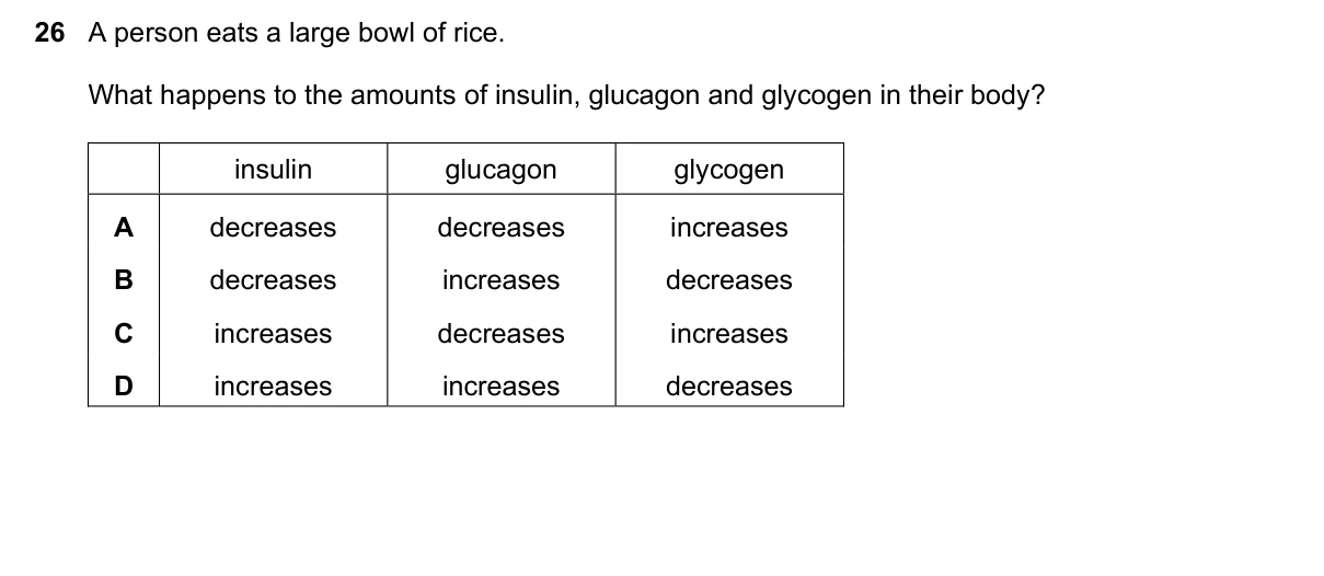 Question 26, March 2016, 0610 Paper 22