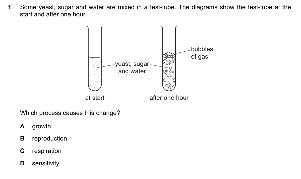 Question 1, June 2016, 0610 Paper 21
