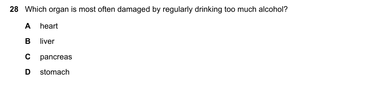 Question 28, June 2016, 0610 Paper 21