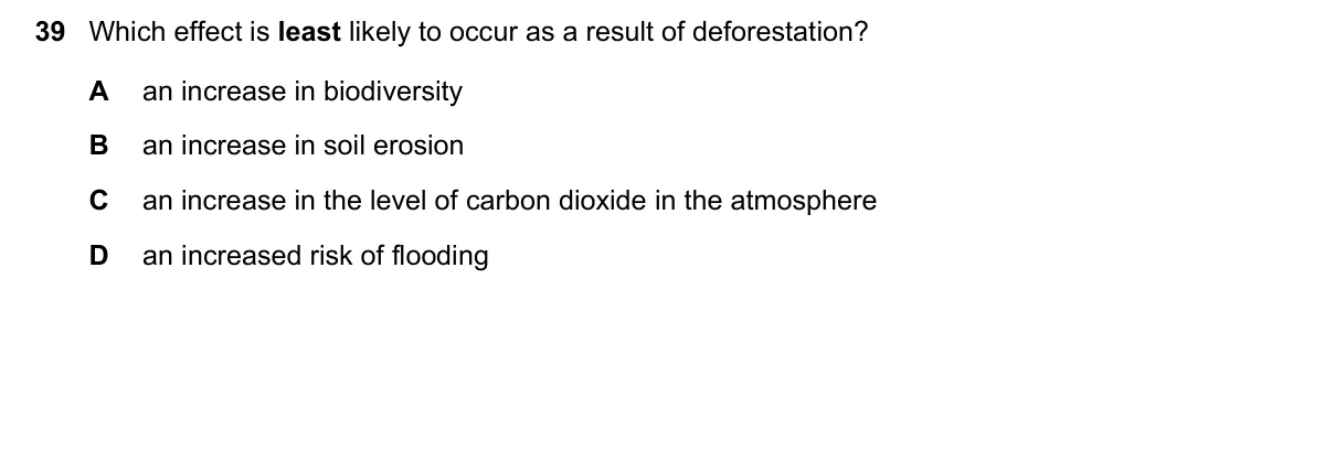 Question 39, June 2016, 0610 Paper 21