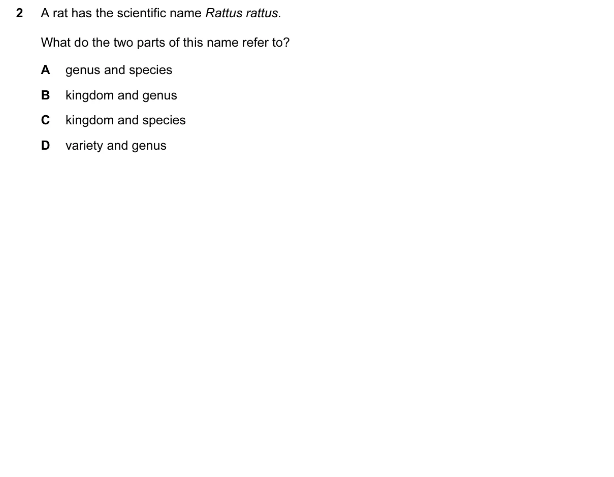 Question 2, June 2016, 0610 Paper 12
