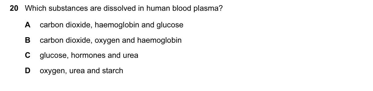 Question 20, June 2016, 0610 Paper 12