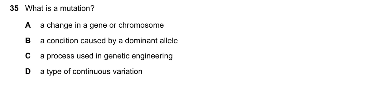 Question 35, June 2016, 0610 Paper 12