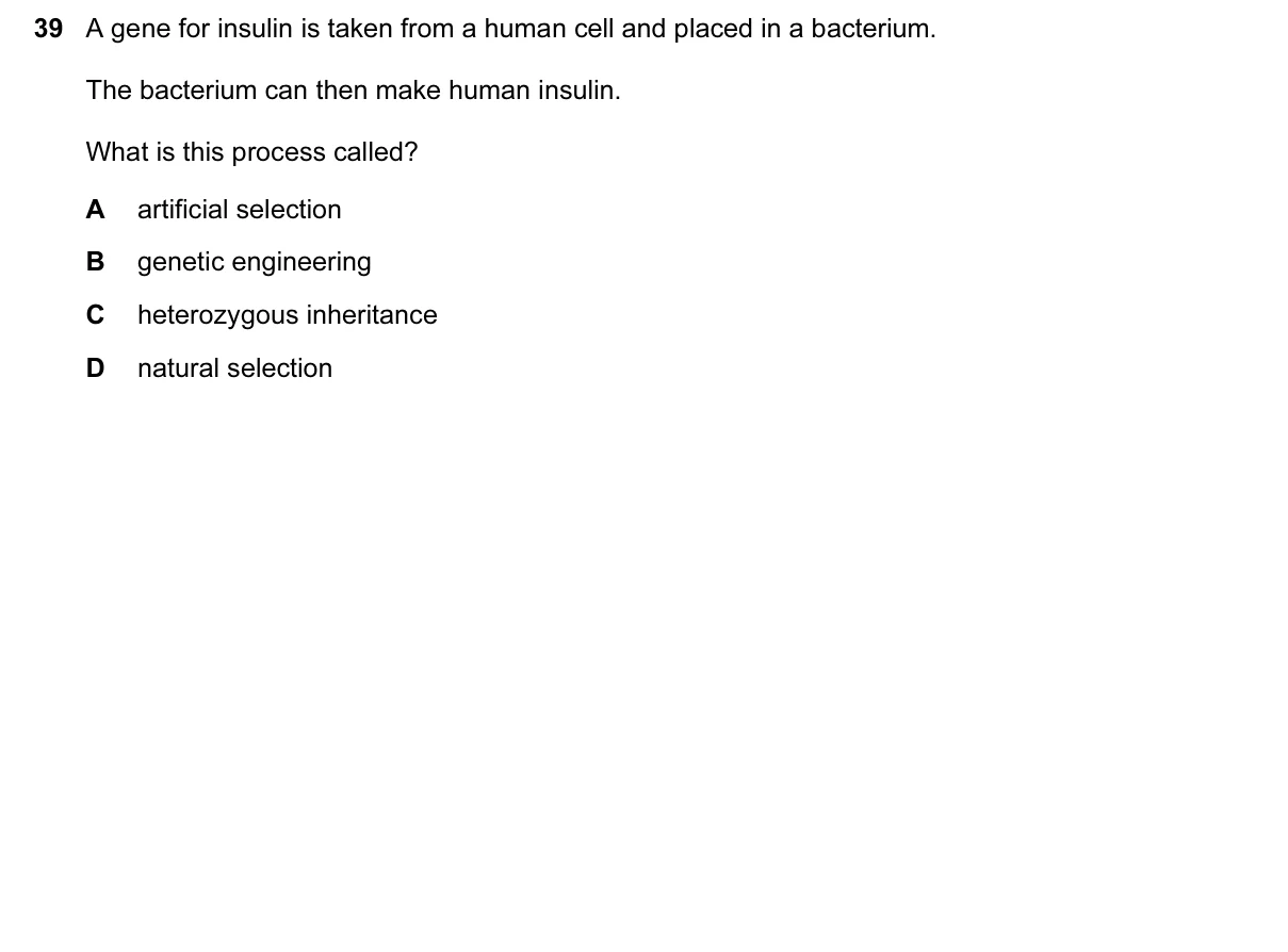 Question 39, June 2016, 0610 Paper 12