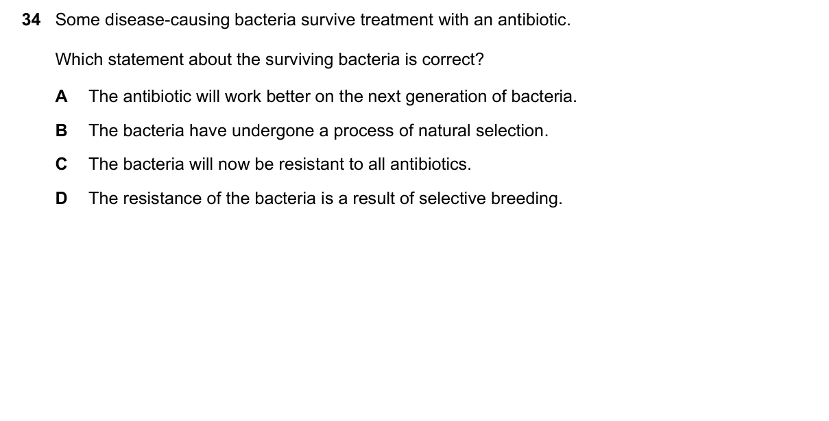 Question 34, June 2016, 0610 Paper 22