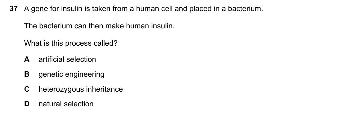 Question 37, June 2016, 0610 Paper 22