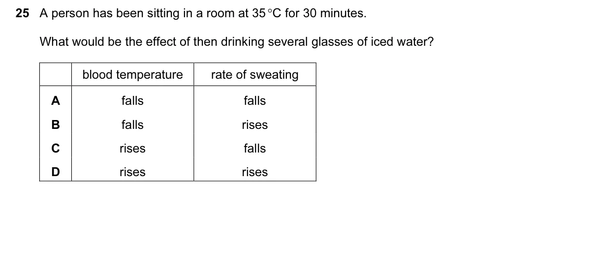 Question 25, June 2016, 0610 Paper 13