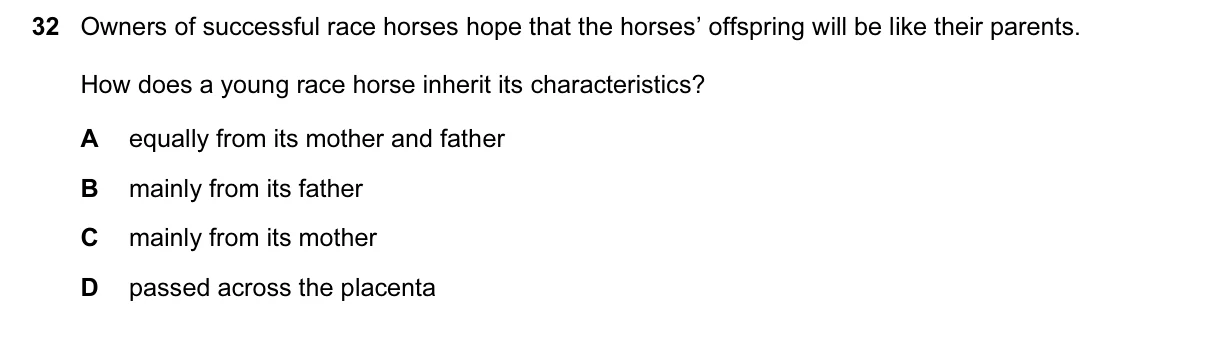 Question 32, June 2016, 0610 Paper 13