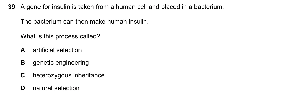 Question 39, June 2016, 0610 Paper 13
