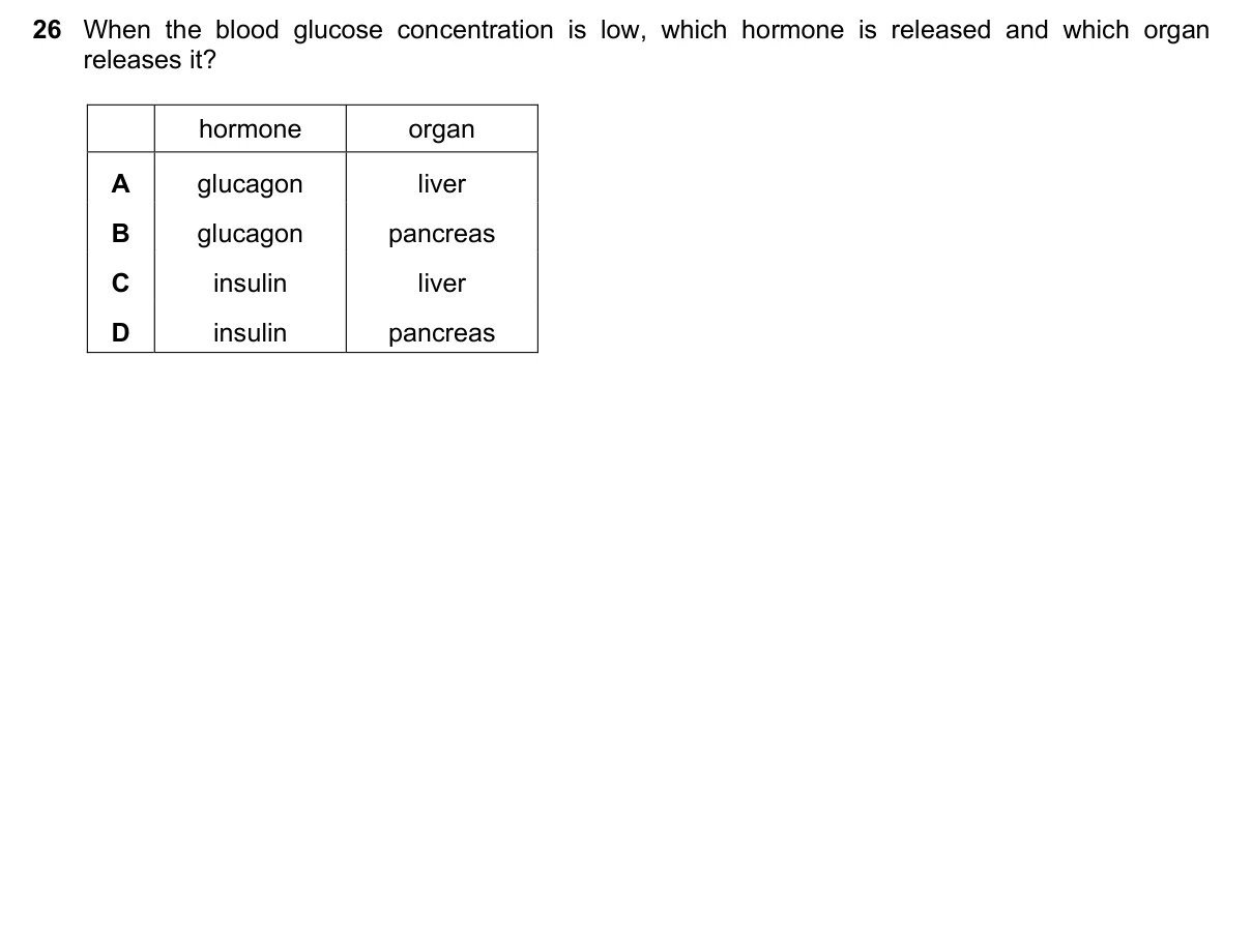 Question 26, November 2016, 0610 Paper 21