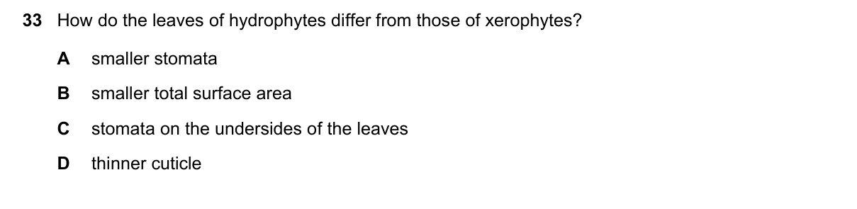Question 33, November 2016, 0610 Paper 21