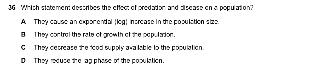 Question 36, November 2016, 0610 Paper 21
