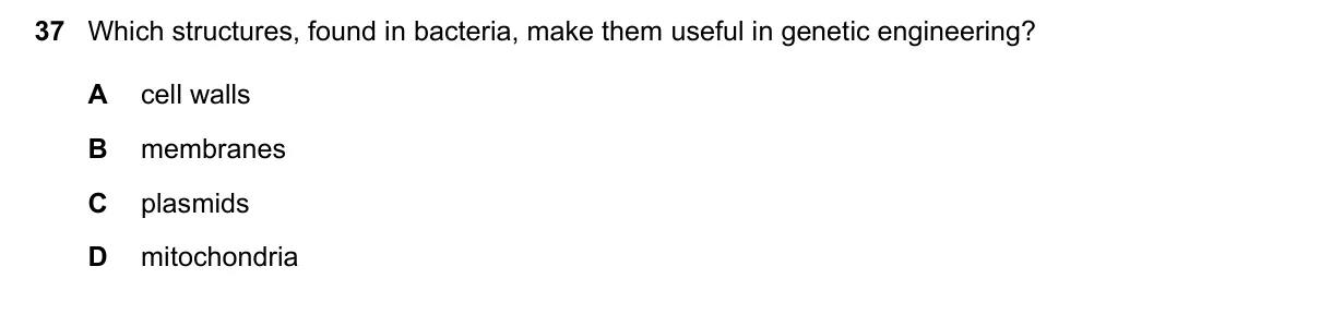 Question 37, November 2016, 0610 Paper 21
