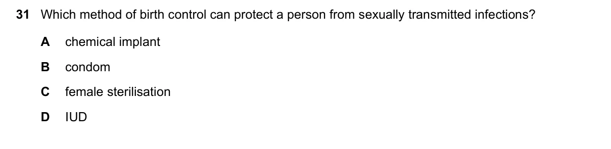 Question 31, November 2016, 0610 Paper 12