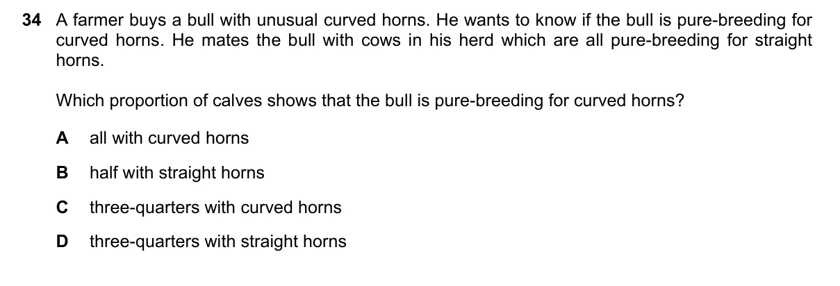 Question 34, November 2016, 0610 Paper 12