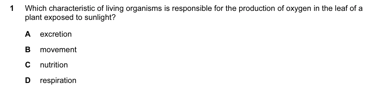 Question 1, November 2016, 0610 Paper 22