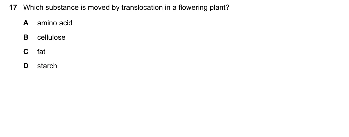 Question 17, November 2016, 0610 Paper 22