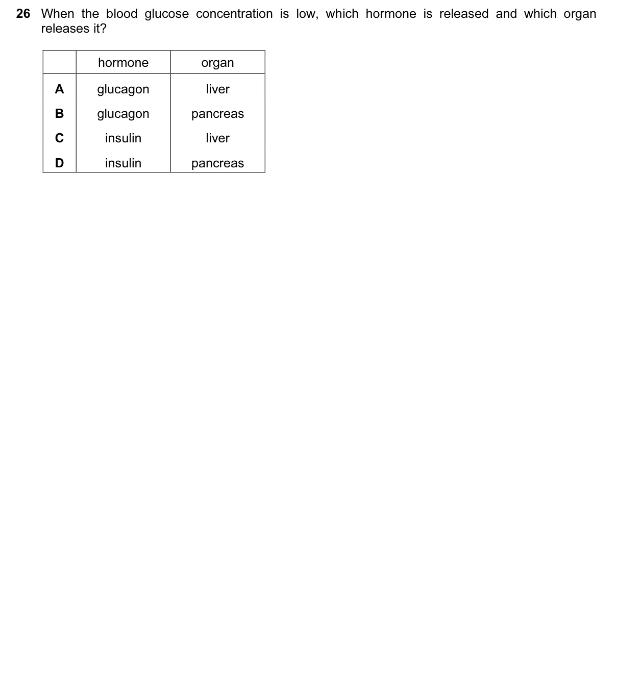 Question 26, November 2016, 0610 Paper 22