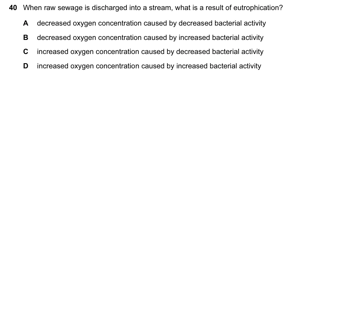 Question 40, November 2016, 0610 Paper 22