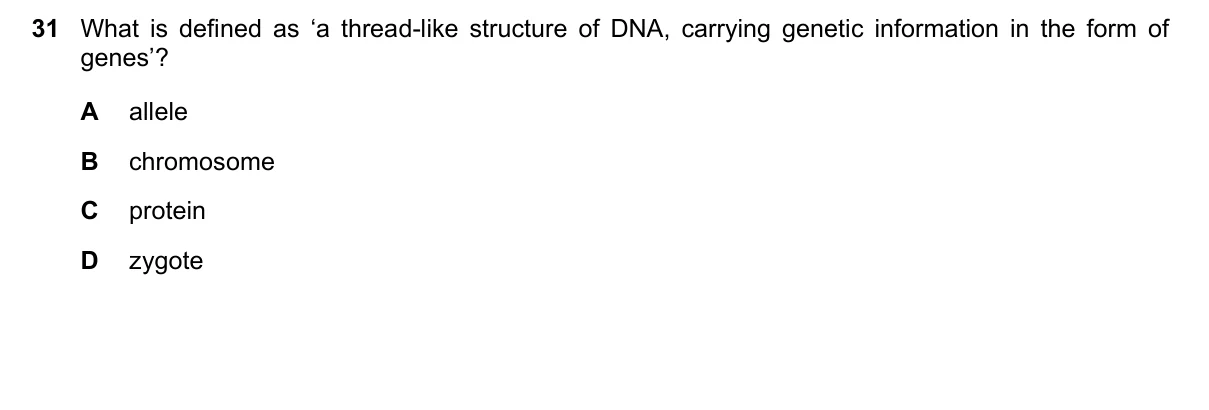 Question 31, November 2016, 0610 Paper 13