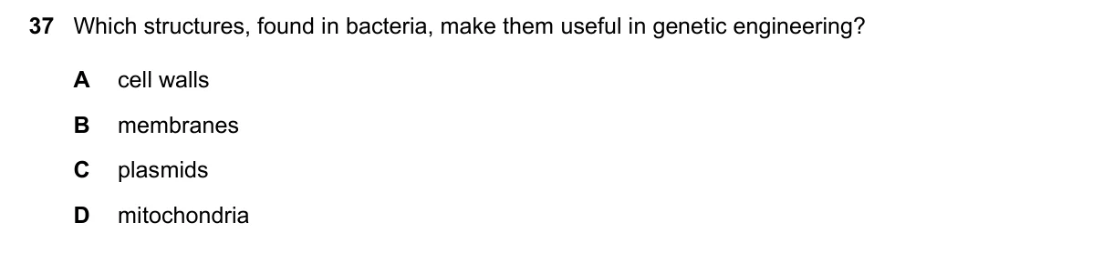 Question 37, November 2016, 0610 Paper 23