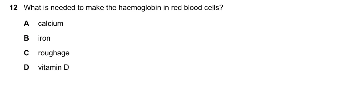 Question 12, March 2017, 0610 Paper 12