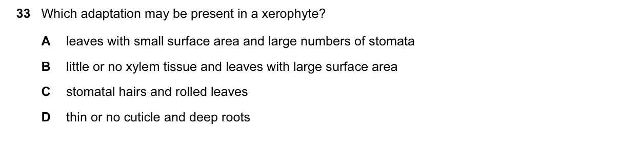 Question 33, March 2017, 0610 Paper 22