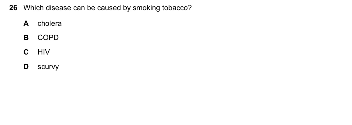 Question 26, June 2017, 0610 Paper 12