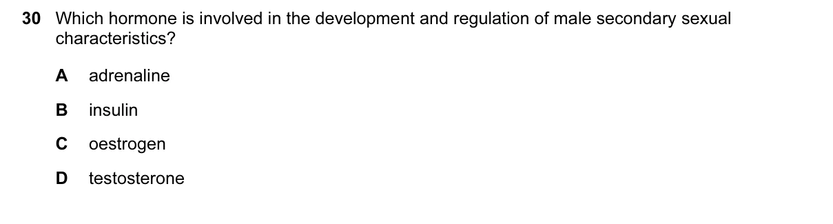 Question 30, June 2017, 0610 Paper 12