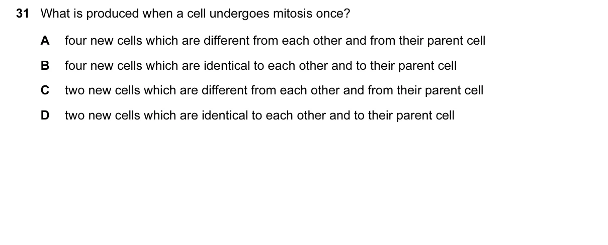 Question 31, June 2017, 0610 Paper 12