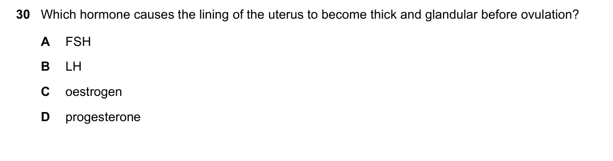 Question 30, June 2017, 0610 Paper 22