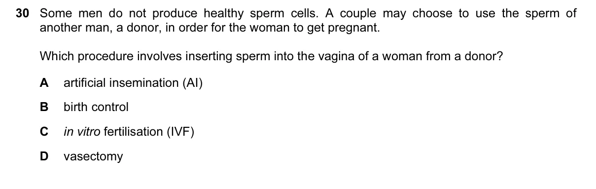 Question 30, June 2017, 0610 Paper 23
