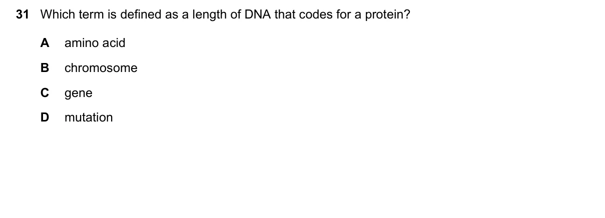 Question 31, November 2017, 0610 Paper 21