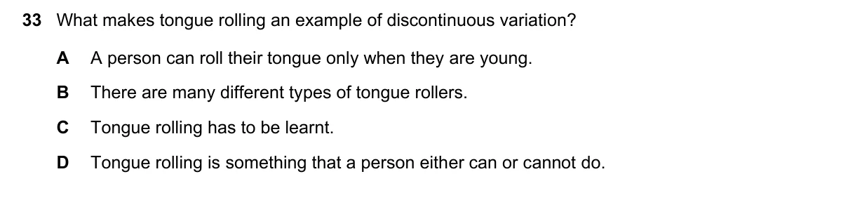 Question 33, November 2017, 0610 Paper 21