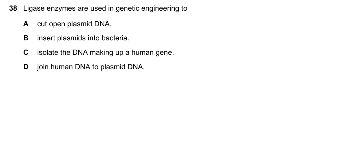 Question 38, November 2017, 0610 Paper 21