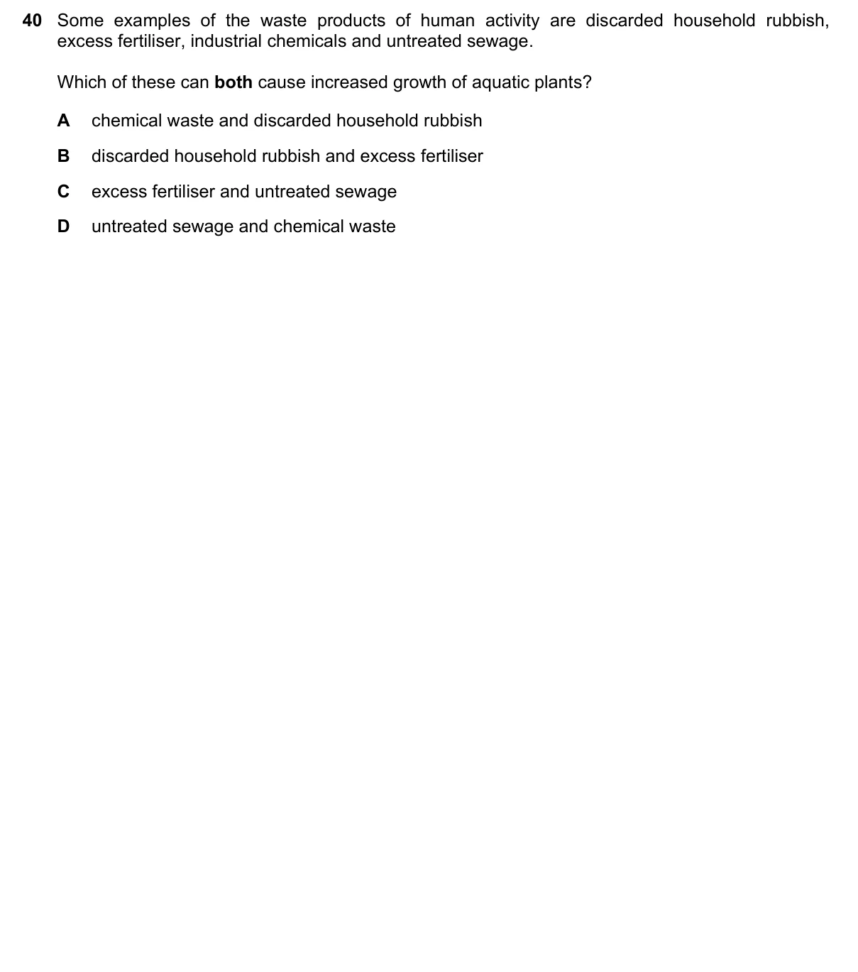 Question 40, November 2017, 0610 Paper 21