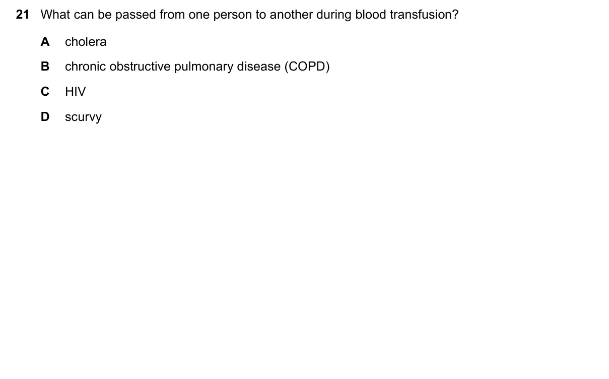 Question 21, November 2017, 0610 Paper 13
