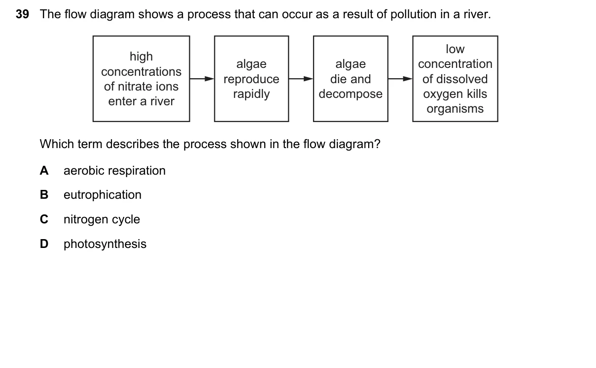 Question 39, March 2018, 0610 Paper 22