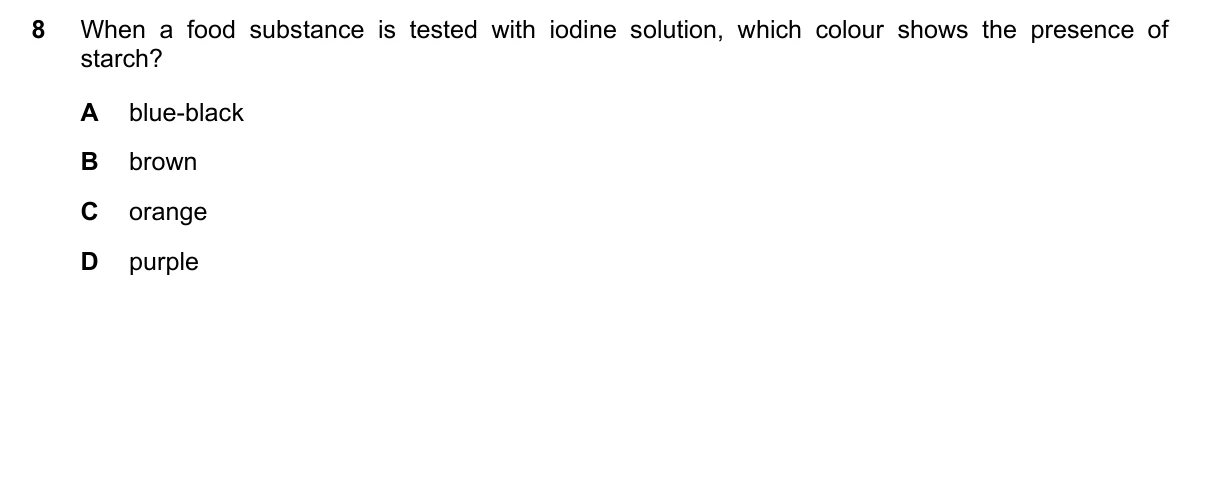 Question 8, March 2018, 0610 Paper 22