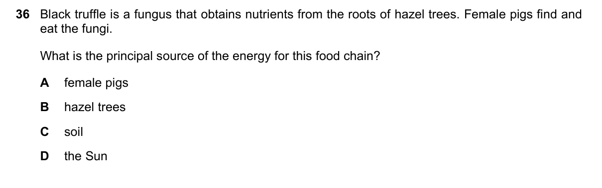 Question 36, June 2018, 0610 Paper 11