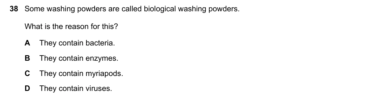 Question 38, June 2018, 0610 Paper 11