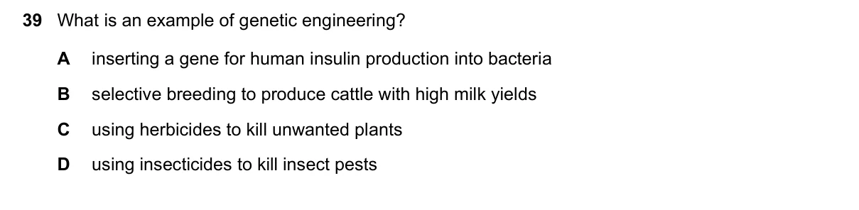 Question 39, June 2018, 0610 Paper 11